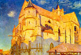 Alfred Sisley Church in Moret Art Print Poster Masterprint