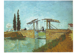 Vincent Van Gogh (The Langlois Bridge at Arles) Art Poster Print Prints