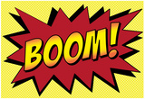 Boom! Comic Pop-Art Art Print Poster Prints