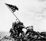 Flag Raising on Iwo Jima (February 23, 1945) Art Poster Print Masterprint