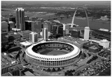 Busch Stadium Aerial St Louis Archival Photo Sports Poster Prints