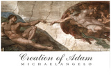 Creation of Adam (Full) Michaelangelo ART PRINT POSTER Posters