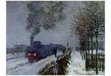 Claude Monet (Train in the Snow) Art Poster Print Posters