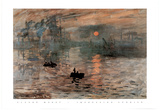 Impression Sunrise Claude Monet ART PRINT POSTER boats Prints