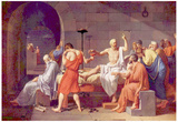 Jacques-Louis David (Death of Socrates) Art Poster Print Prints