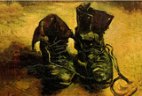 Vincent Van Gogh Still Life with a pair of shoes Art Poster Print Masterprint