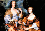 Anthony Van Dyck Elizabeth Thimbleby and Dorothy Viscountess Andover Art Print Poster Masterprint