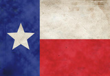 Texas Flag Distressed Art Print Poster Masterprint