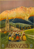 Abruzzo Vintage Ad Poster Print Masterprint