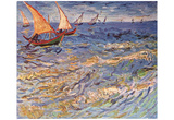 Vincent Van Gogh (The Sea at Saintes-Maries) Art Poster Print Poster