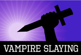 Vampire Slaying Purple Poster Print Masterprint