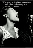 Billie Holiday Quote Music Poster Print Prints