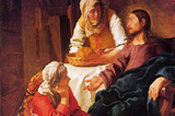 Vermeer Christ in the House of Mary and Martha Art Print Poster Masterprint