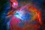 Orion Nebula Enhanced Space Photo Poster Print Poster