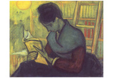Vincent Van Gogh (The novel reader) Art Poster Print Posters