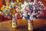 Claude Monet Two Vases with Chrysanthemums Art Print Poster Masterprint