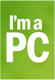 I'm a PC (Green) Art Poster Print Posters