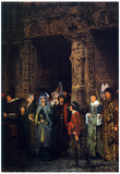 Lawrence Alma-Tadema Leaving a Church in the 15th Century Art Print Poster Photo