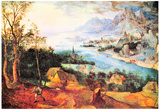 Pieter Bruegel River Landscape with a Sower Art Print Poster Poster