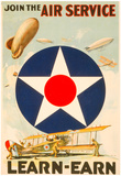 Join The Air Service Vintage Ad Poster Print Posters