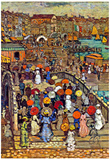 Maurice Brazil Prendergast Ponte della Paglia Venice Art Print Poster Print