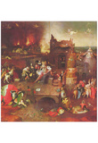 Hieronymus Bosch (Antonius altar triptych, middle panel: Temptation of St. Anthony) Art Poster Prin Posters