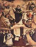 FRANCISCO DE ZURBARAN St. Thomas Aquinas ART POSTER Posters