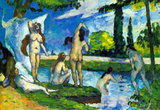 Paul Cezanne Bathers 4 Art Print Poster Masterprint
