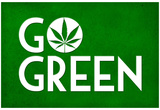 Marijuana Go Green College Print Poster Posters