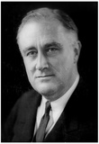 Franklin Delano Roosevelt Portrait Archival Photo Poster Print Print