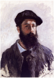 Claude Monet (Self-Portrait with a Beret) Art Poster Print Posters