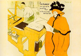 Henri de Toulouse-Lautrec Jane Avril Checking a Print Sample Art Print Poster Masterprint