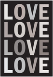 Love (B&W) Art Poster Print Prints