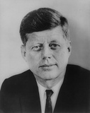 John F Kennedy (Portrait) Art Poster Print Masterprint