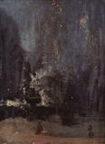 James Abbot McNeill Whistler (Notturno in Black and Gold, The falling rocket) Art Poster Print Masterprint