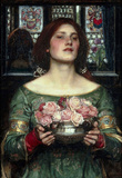 John William Waterhouse Rosebuds Art Print Poster Masterprint