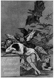 Francisco de Goya y Lucientes (Follow the "Caprichos," Sheet 43: The dream of reason Poster Posters