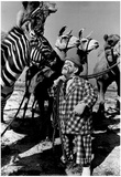 Clown with Circus Animals Archival Photo Poster Photo