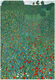 Gustav Klimt (Field of Poppies) Art Poster Print Poster