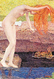 Giovanni Segantini A vanity, detail Art Print Poster Masterprint