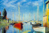 Claude Monet Pleasure Boats at Argenteuil Art Print Poster Masterprint