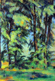 Paul Cezanne High Trees in the Jas de Bouffan Art Print Poster Masterprint