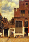 Johannes Vermeer The Little Street Art Print Poster Posters
