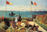 Claude Monet Garden at Sainte-Adresse Art Print Poster Masterprint
