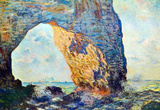 Claude Monet The Rocky Cliffs of Etretat La Porte Man Art Print Poster Masterprint