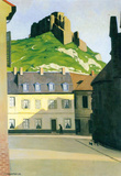 Felix Vallotton Town Square in Andlys Art Print Poster Masterprint
