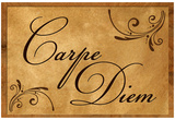 Carpe Diem Seize the Day Wood Carving Poster Posters