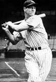 Lou Gehrig Swinging Bat Archival Photo Sports Poster Print Masterprint