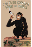 Fatti Di Canapa (Dolce Far Niente, Smoking Monkey) Art Poster Print Prints
