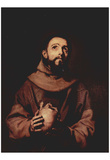 José de Ribera (St. Francis of Assisi) Art Poster Print Prints